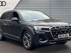 Blue New 2025 Audi Q7 S-Line SUV | £56,795 (Good price)
