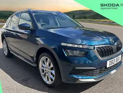 Petrol blue metallic Used 2021 Skoda Kamiq SE L SUV | £16,995 (Super price)