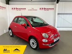 Red Used 2018 Fiat 500 Lounge Hatchback | £6,350 (Fair price)