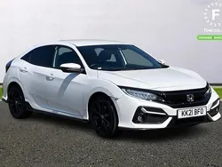 White Used 2021 Honda Civic Sport Hatchback | £15,399 (Good price)
