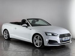 White Used 2018 Audi A5 Cabriolet S-Line Cabriolet | £16,450 (Fair price)