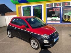 Black/red Used 2016 Fiat 500 Lounge Hatchback | £6,999 (A bit pricey)