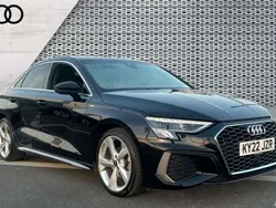 Black Used 2022 Audi A3 S-Line Sedan | £21,505 (Good price)