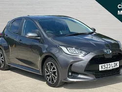 Grey Used 2023 Toyota Yaris Hybrid Design Hatchback | £17,059 (Fair price)