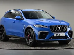 Ultra bluejbc2167 Used 2021 Jaguar F-Pace SVR SUV | £48,000 (Expensive)