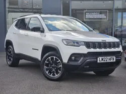 White Used 2022 Jeep Compass Trailhawk SUV | £23,495 (Expensive)