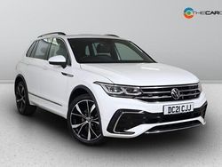 White Used 2021 VW Tiguan R-line SUV | £21,995 (Fair price)