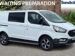 Solid frozen white Used 2023 Ford Transit Custom Active Van | £31,000 (Expensive)