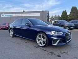 Blue Used 2020 Audi A4 S-Line Sedan | £17,450 (Fair price)