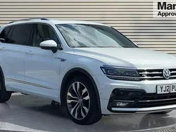 White Used 2021 VW Tiguan Allspace R-line SUV | £23,245 (Fair price)