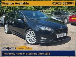 Black Used 2017 Ford Focus ST-Line Hatchback | £7,054 (Fair price)