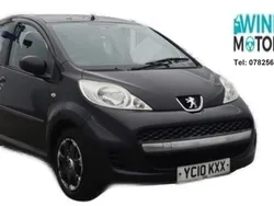 Black Used 2010 Peugeot 107 Hatchback | £1,995 (Expensive)
