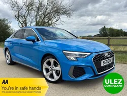 Blue Used 2021 Audi A3 S-Line Sedan | £17,495 (Fair price)