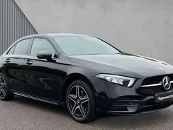 Black Used 2021 Mercedes A250 AMG Line Premium Sedan | £22,980 (Fair price)