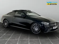 Black Used 2021 Mercedes E300 AMG line Coupe | £25,795 (Expensive)