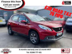 Red Used 2017 Peugeot 2008 Active SUV | £6,995 (Expensive)