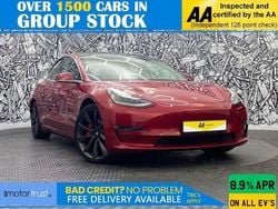 Red Used 2019 Tesla Model 3 Performance Sedan | £19,195 (Fair price)