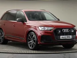 Matador red metallic Used 2022 Audi Q7 Black Edition SUV | £46,050 (Good price)