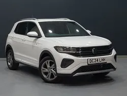 White New 2024 VW T-Cross R-line SUV | £25,998 (Fair price)