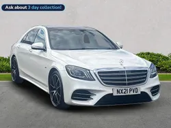 White Used 2021 Mercedes S350 Executive Sedan | £39,393 (Expensive)