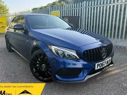 Blue Used 2018 Mercedes C250 AMG Line Premium Sedan | £14,395 (Good price)