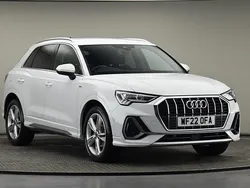 Glacier white metallic Used 2022 Audi Q3 S-Line SUV | £25,000 (Fair price)