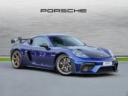 Gentian blue metallic Used 2024 Porsche 718 Cayman GT4 | £135,000
