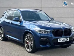 Phytonic blue metallic paint Used 2021 BMW X3 M Sport SUV | £40,646 (Fair price)