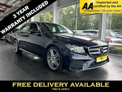 Blue Used 2017 Mercedes E220 AMG line Sedan | £17,995 (Fair price)