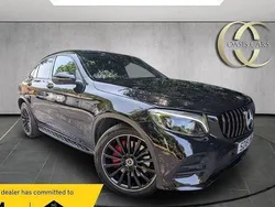 Black Used 2018 Mercedes GLC250 AMG line Coupe | £23,475 (A bit pricey)