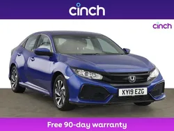 Blue Used 2019 Honda Civic SE Hatchback | £10,099 (Fair price)