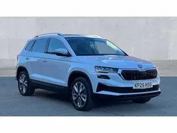 Moon white metallic Used 2025 Skoda Karoq SE L SUV | £27,820 (Fair price)