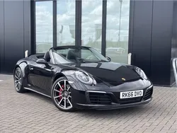 Porsche metallic jet black Used 2016 Porsche 911 Carrera 4 Cabriolet Cabriolet | £65,950