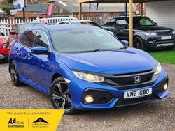 Blue Used 2017 Honda Civic SR Hatchback | £9,850 (Fair price)