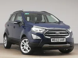 Blue Used 2022 Ford Ecosport Titanium SUV | £14,498 (Fair price)
