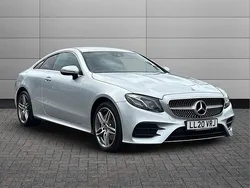 Silver Used 2020 Mercedes E220 AMG line Coupe | £23,395 (Fair price)
