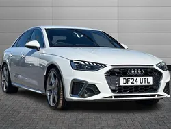 White Used 2024 Audi A4 S-Line Sedan | £27,300 (Fair price)