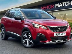 Red Used 2017 Peugeot 3008 GT-line SUV | £9,517 (Fair price)