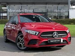 Red Used 2021 Mercedes A250 AMG line Sedan | £20,500 (Fair price)
