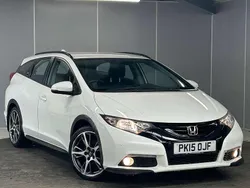 White Used 2015 Honda Civic SE Plus Estate | £8,485 (Fair price)