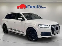 White Used 2019 Audi Q7 S-Line SUV | £25,990 (Super price)