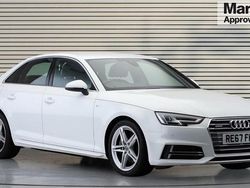White Used 2017 Audi A4 S-Line Sedan | £17,691 (Fair price)
