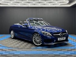 Blue Used 2017 Mercedes C220 AMG line Cabriolet | £14,990 (Fair price)