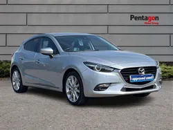 Silver Used 2017 Mazda 3 Inclusive Hatchback | £11,995 (A bit pricey)