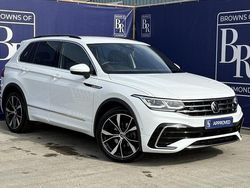 White Used 2021 VW Tiguan R-line SUV | £23,449 (Fair price)