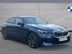 Phytonic blue metallic paint Used 2023 BMW i5 M Sport Sedan | £39,101 (Fair price)