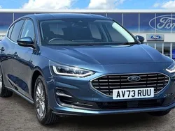 Blue Used 2023 Ford Focus Titanium Hatchback | £17,495 (Fair price)