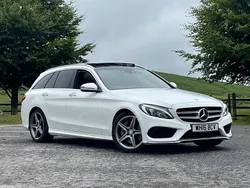 White Used 2016 Mercedes C250 AMG Line Premium Plus Estate | £12,995 (Fair price)