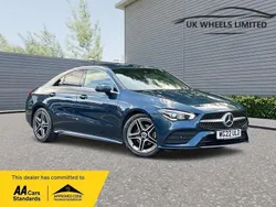Blue Used 2022 Mercedes CLA180 AMG line Sedan | £20,990 (Fair price)