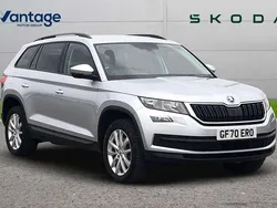 Brilliant silver metallic Used 2020 Skoda Kodiaq SE SUV | £21,290 (Fair price)